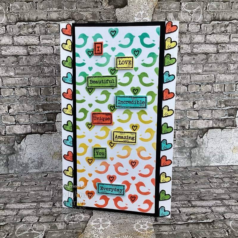 Woodware Singles Francoise Read Clear Stamp Set: Love Tape Words - 4 x 6in | Buy Online from The Home Crafters
