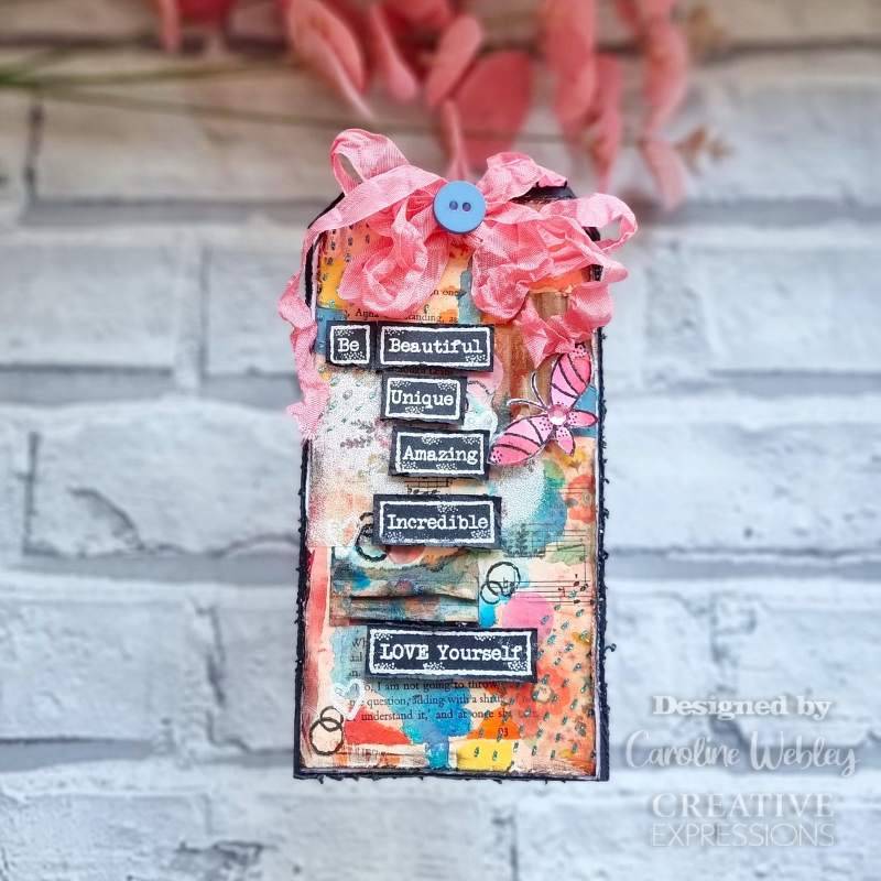 Woodware Singles Francoise Read Clear Stamp Set: Love Tape Words - 4 x 6in | Buy Online from The Home Crafters