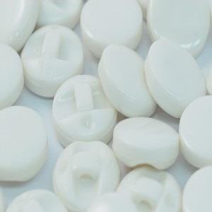 Small Smooth Round Plain Button with Shank - 10mm