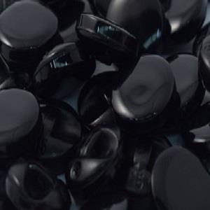 Small Smooth Round Plain Button with Shank - 10mm