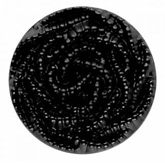 Shanked Button - Fancy Twisted Pearl: Black (various sizes)