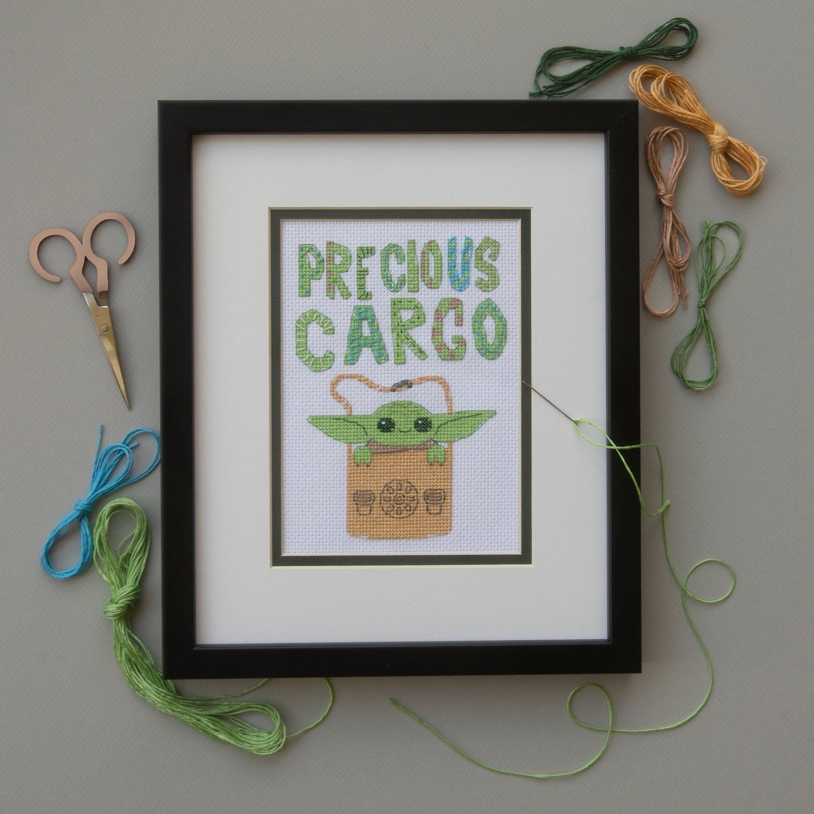 Disney Cross Stitch Kit: Star Wars: The Mandalorian - Precious Cargo | Buy Online from The Home Crafters