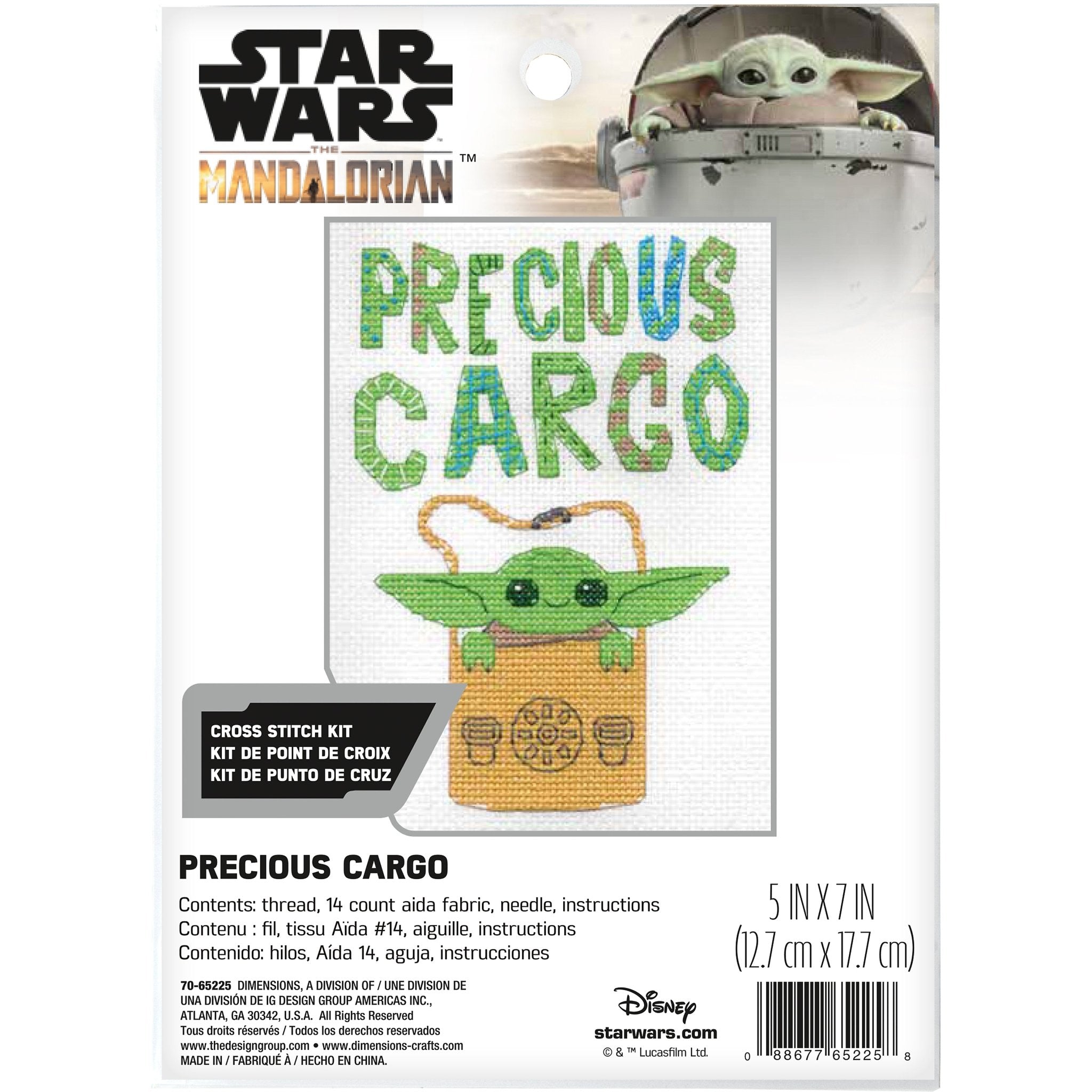 Disney Cross Stitch Kit: Star Wars: The Mandalorian - Precious Cargo | Buy Online from The Home Crafters