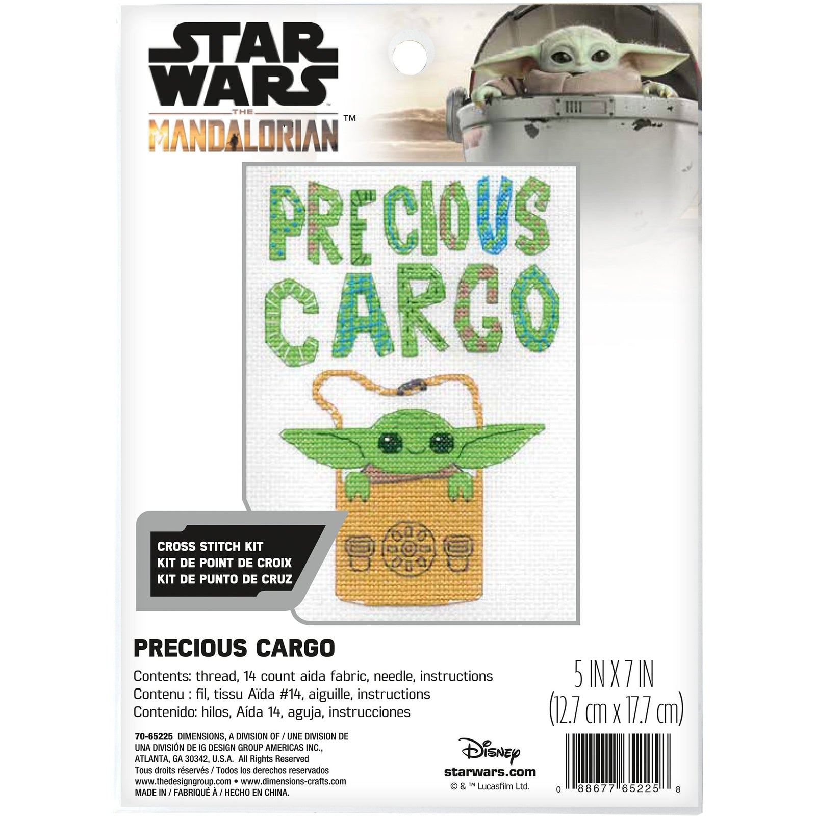 Disney Cross Stitch Kit: Star Wars: The Mandalorian - Precious Cargo | Buy Online from The Home Crafters