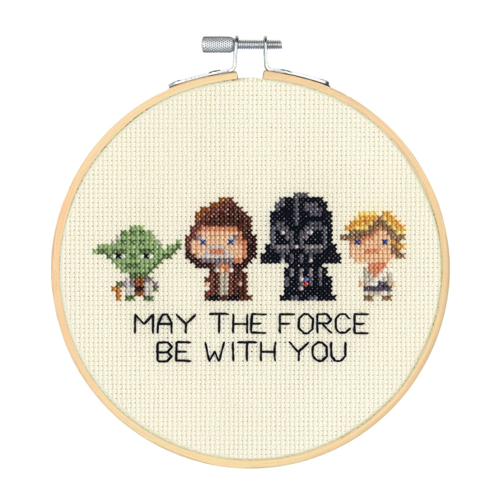 Disney Cross Stitch Kit with Hoop: Star Wars Family | Buy Online from The Home Crafters