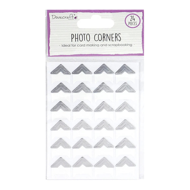Dovecraft Metallic Photo Corners - 24pk