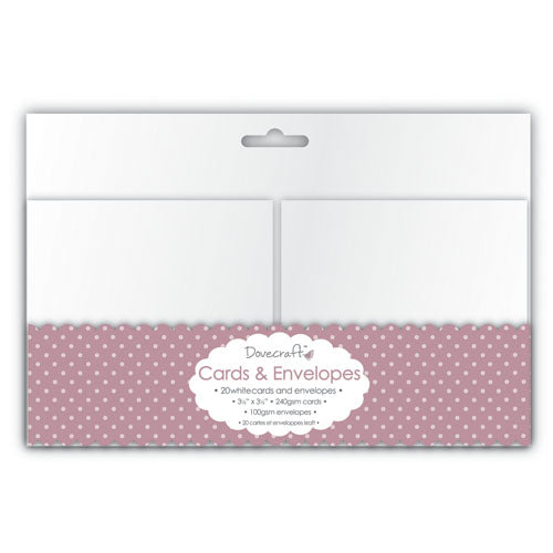 Dovecraft Mini Cards with Envelopes - 20pk