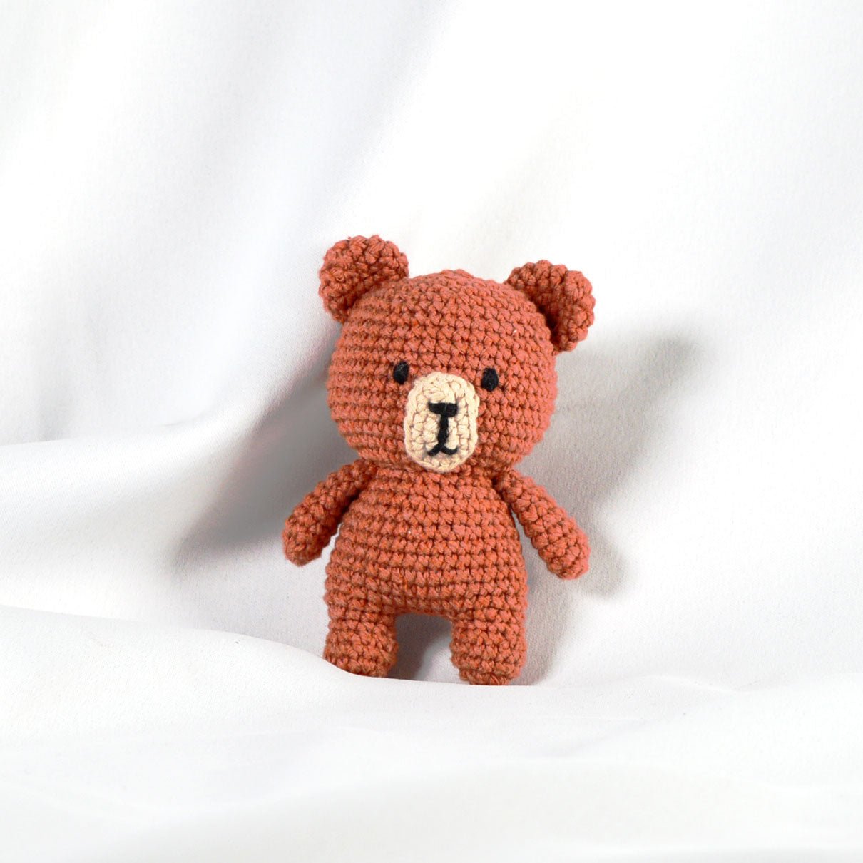 Knitty Critters Pouch Pals Crochet Kit - Chuckle Charlie Bear | Buy Online from The Home Crafters