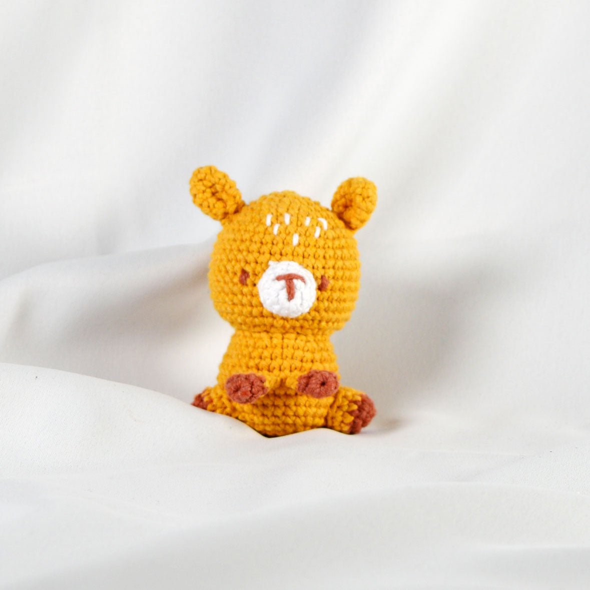 Knitty Critters Pouch Pals Crochet Kit - Toffee The Deer | Buy Online from The Home Crafters