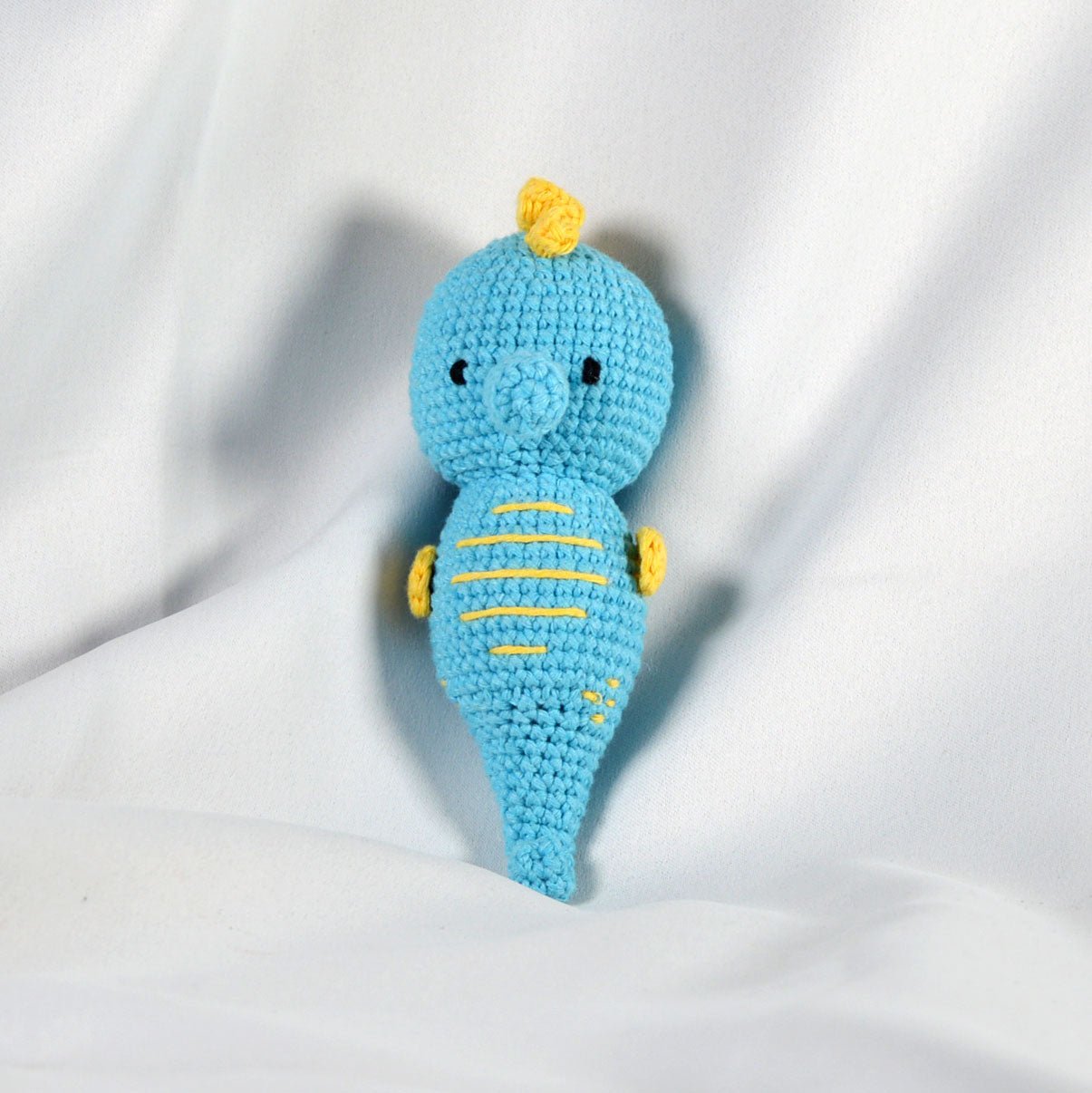 Knitty Critters Pouch Pals Crochet Kit - Bubbles The Seahorse | Buy Online from The Home Crafters