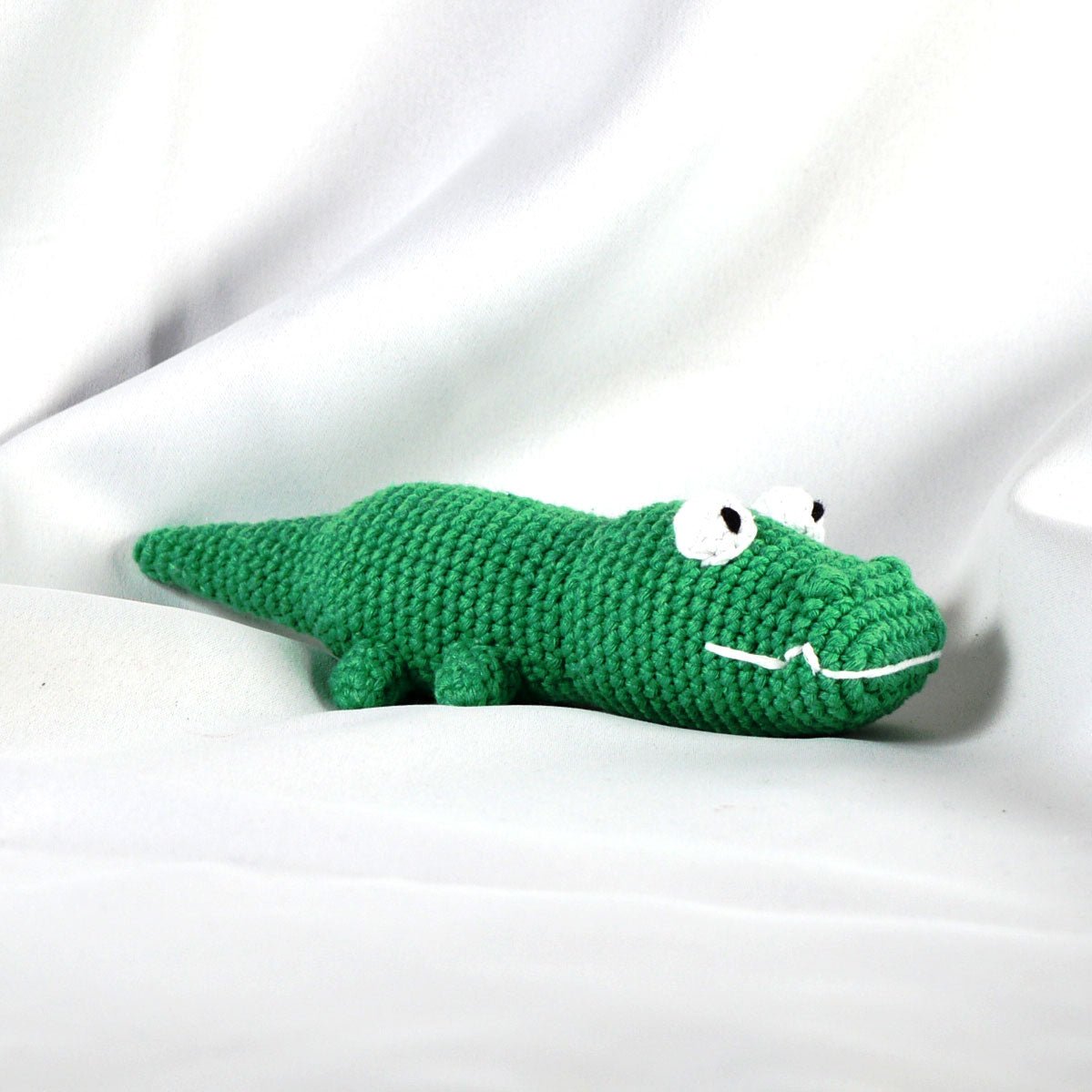 Knitty Critters Pouch Pals Crochet Kit - Nibbles The Crocodile | Buy Online from The Home Crafters
