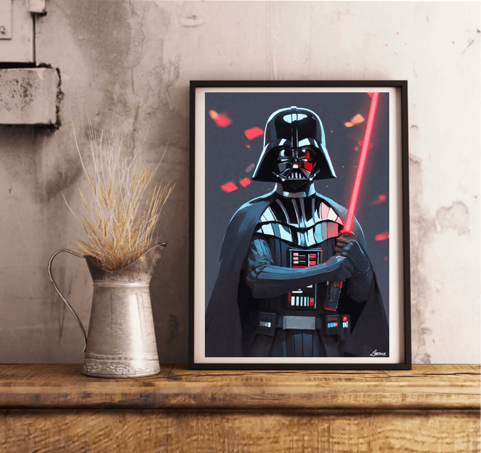 Dark Figure Wall Art | Mysterious Villain Glossy A3 A4 A5 | Buy Online from The Home Crafters