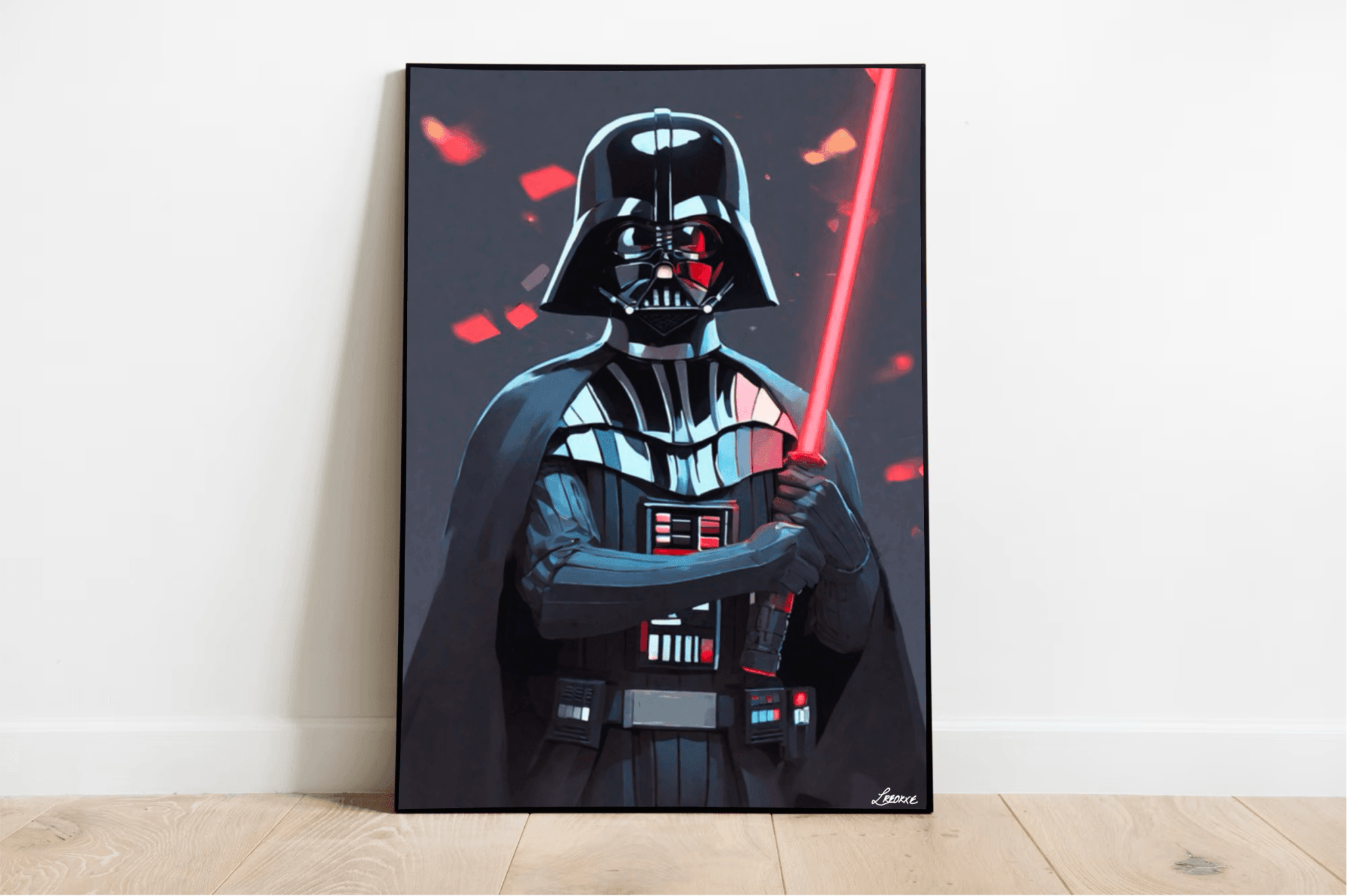 Dark Figure Wall Art | Mysterious Villain Glossy A3 A4 A5 | Buy Online from The Home Crafters