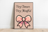 Very Demure, Very Mindful | Pink Bow Art Print | Buy Online from The Home Crafters