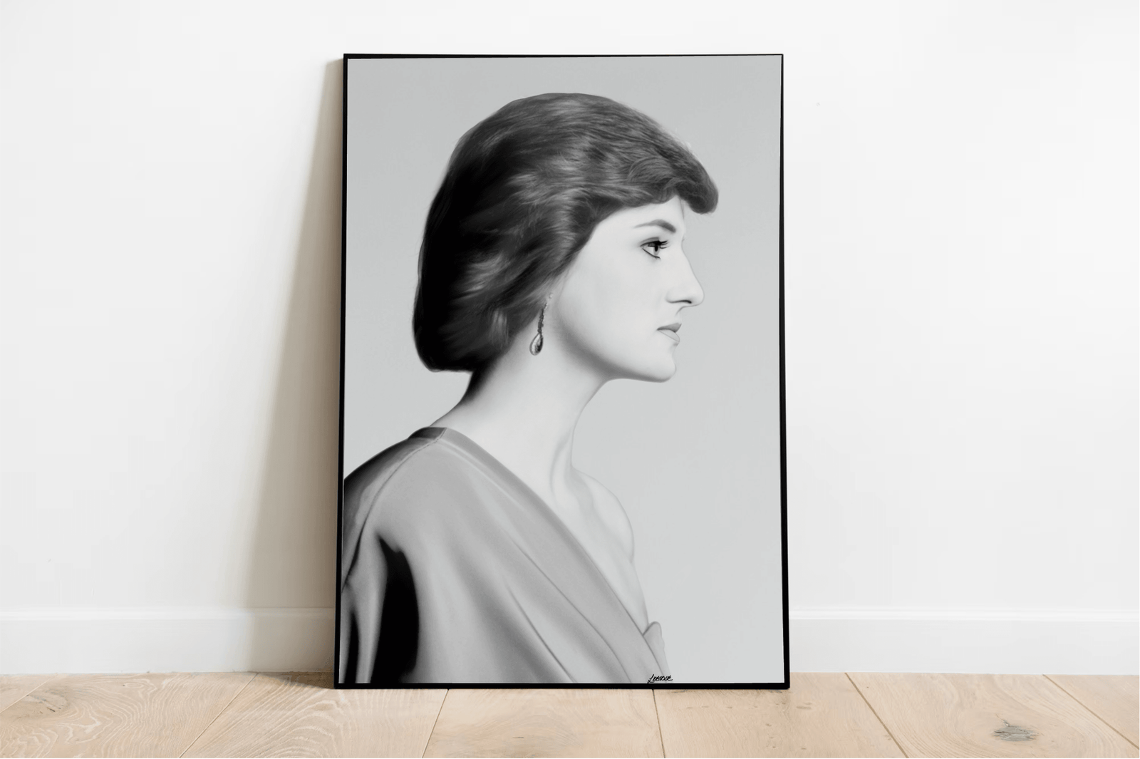 Princess Diana Tribute Print | Elegant Royal Wall Art | Buy Online from The Home Crafters