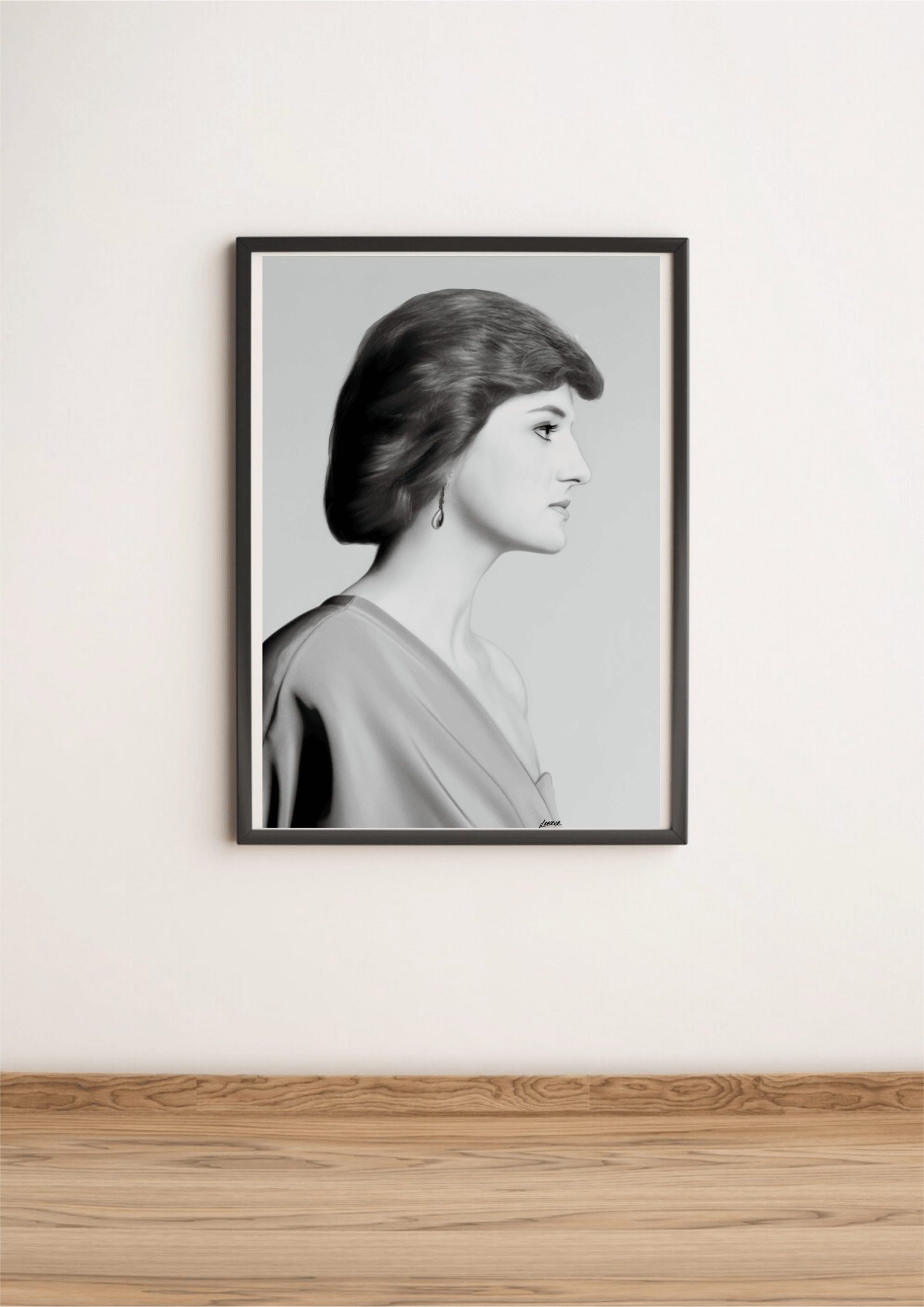 Princess Diana Tribute Print | Elegant Royal Wall Art | Buy Online from The Home Crafters