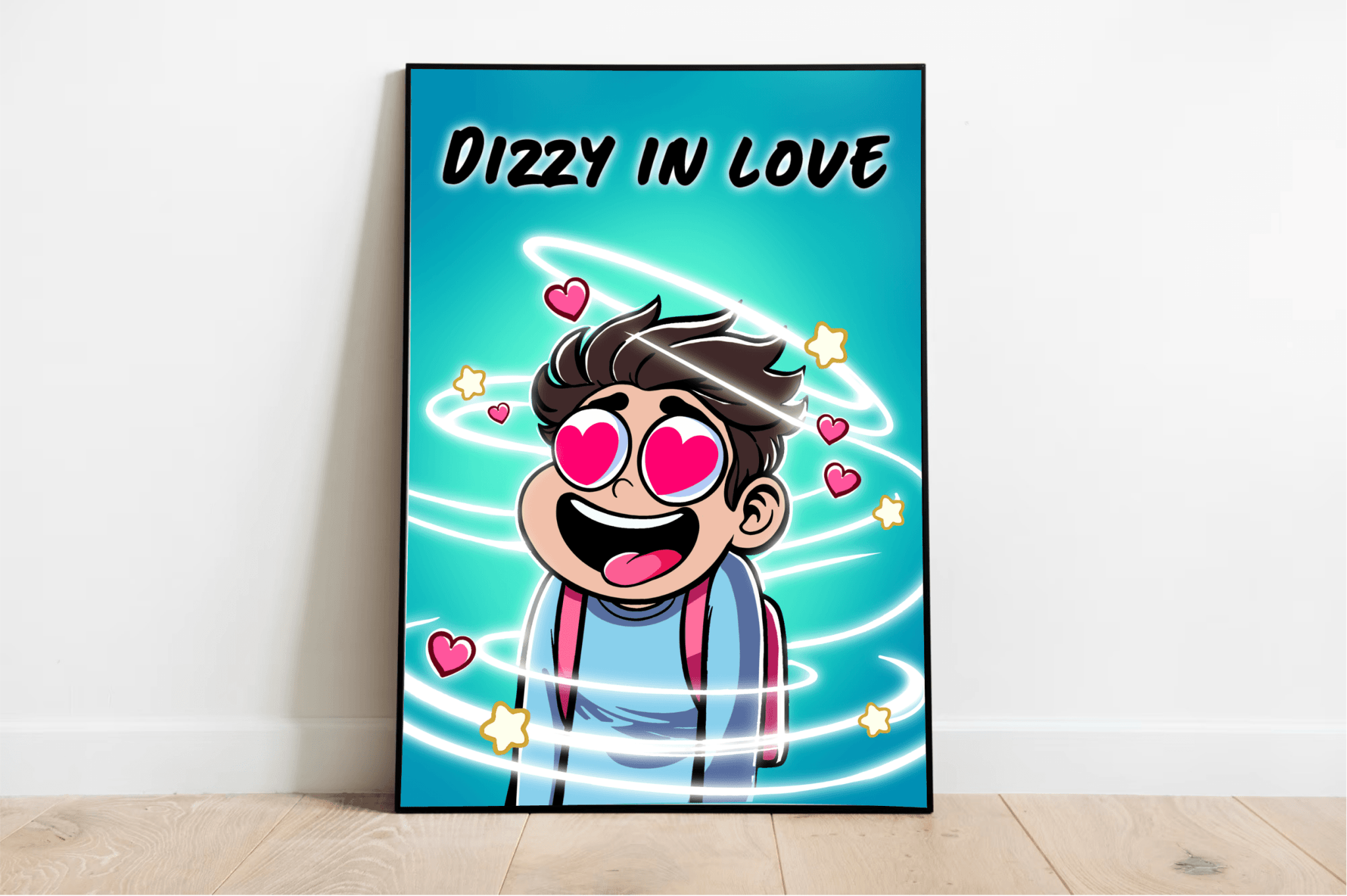Dizzy in Love Art Print – Whimsical Romance Wall Decor | Buy Online from The Home Crafters