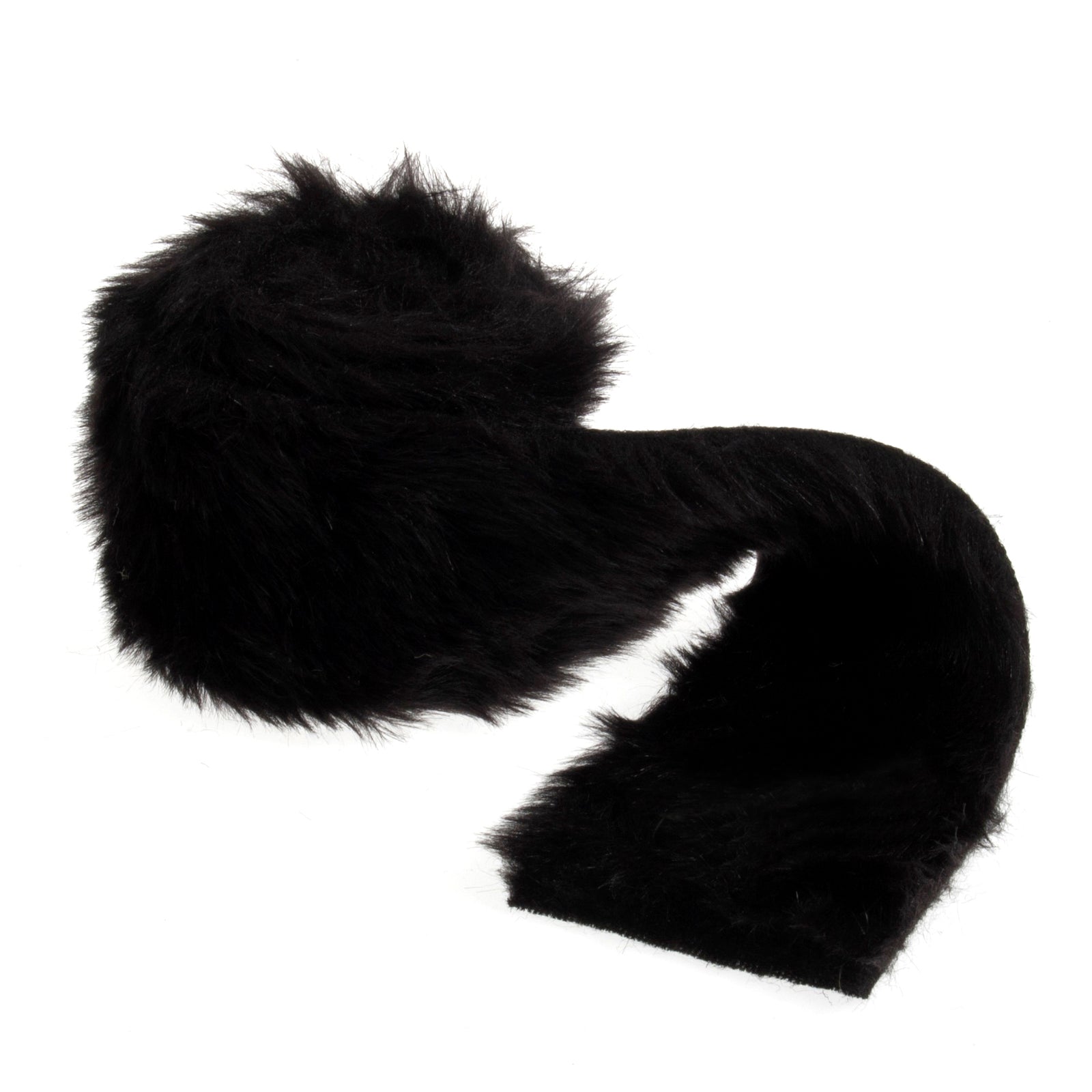 Faux Fur Roll: Black - 2m