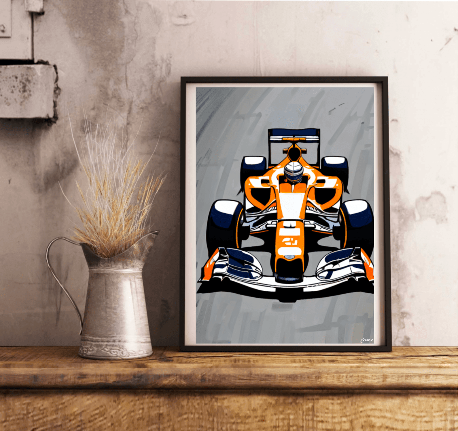Formula 1 Art Print | High - Speed Racing Wall Decor | Buy Online from The Home Crafters