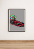 F1 Balloon Car – Whimsical Racing Art Print | Buy Online from The Home Crafters