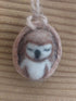 Walnut Owl - Fairy Fae Handmade Needle Felt Decoration | Buy Online from The Home Crafters