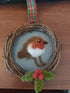 Mini Robin Wreath - Fairy Fae Handmade Needle Felt Decoration | Buy Online from The Home Crafters