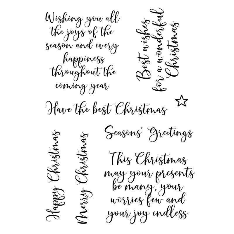 Woodware Singles Francoise Read Clear Stamp Set: Loving Christmas -  4 x 6in