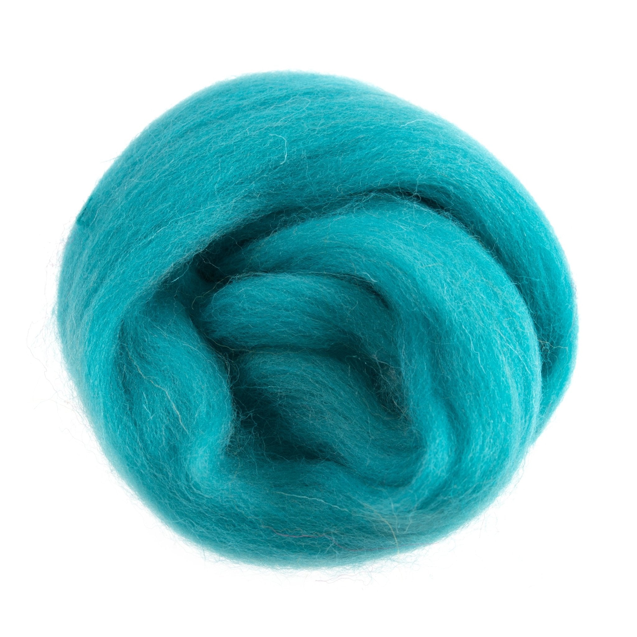 Natural Wool Roving: 10g: Teal | Buy Online from The Home Crafters