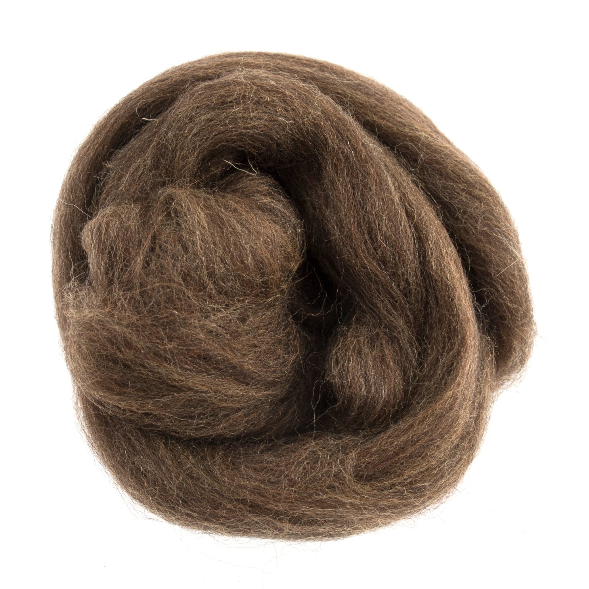 Natural Wool Roving: 10g: Light Brown | Buy Online from The Home Crafters