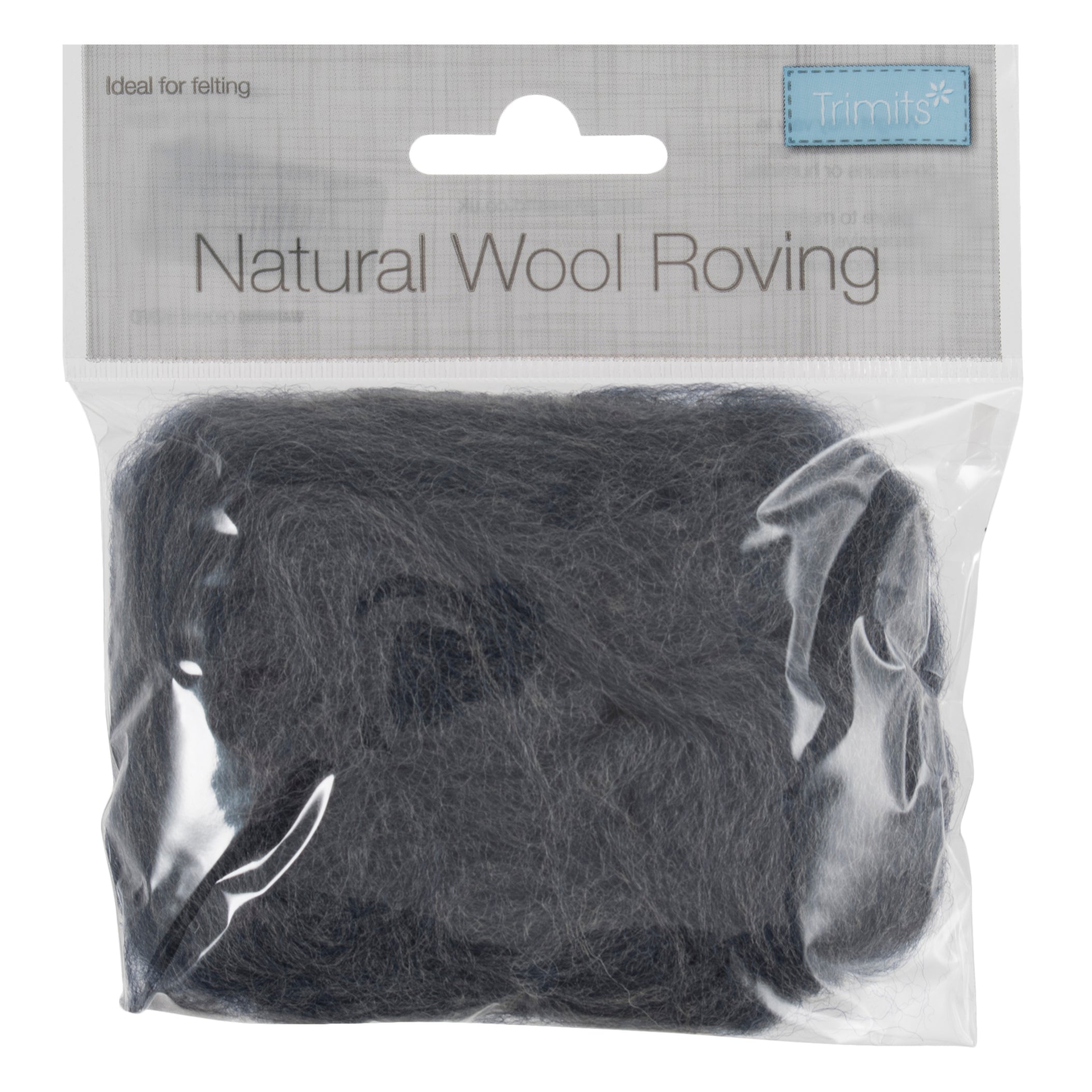 Natural Wool Roving: 10g: Melange Blue | Buy Online from The Home Crafters