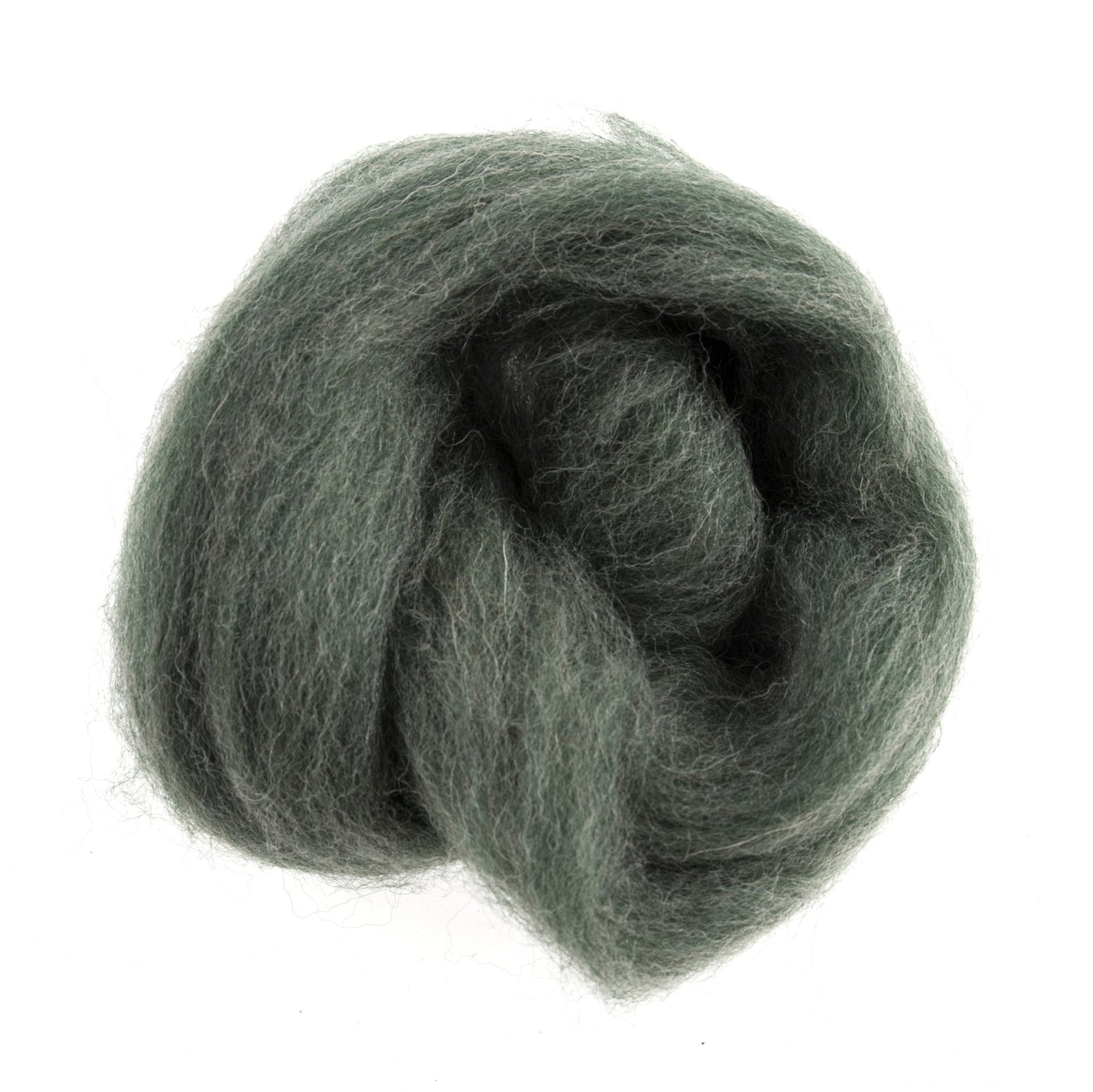 Natural Wool Roving: 10g: Melange Green | Buy Online from The Home Crafters