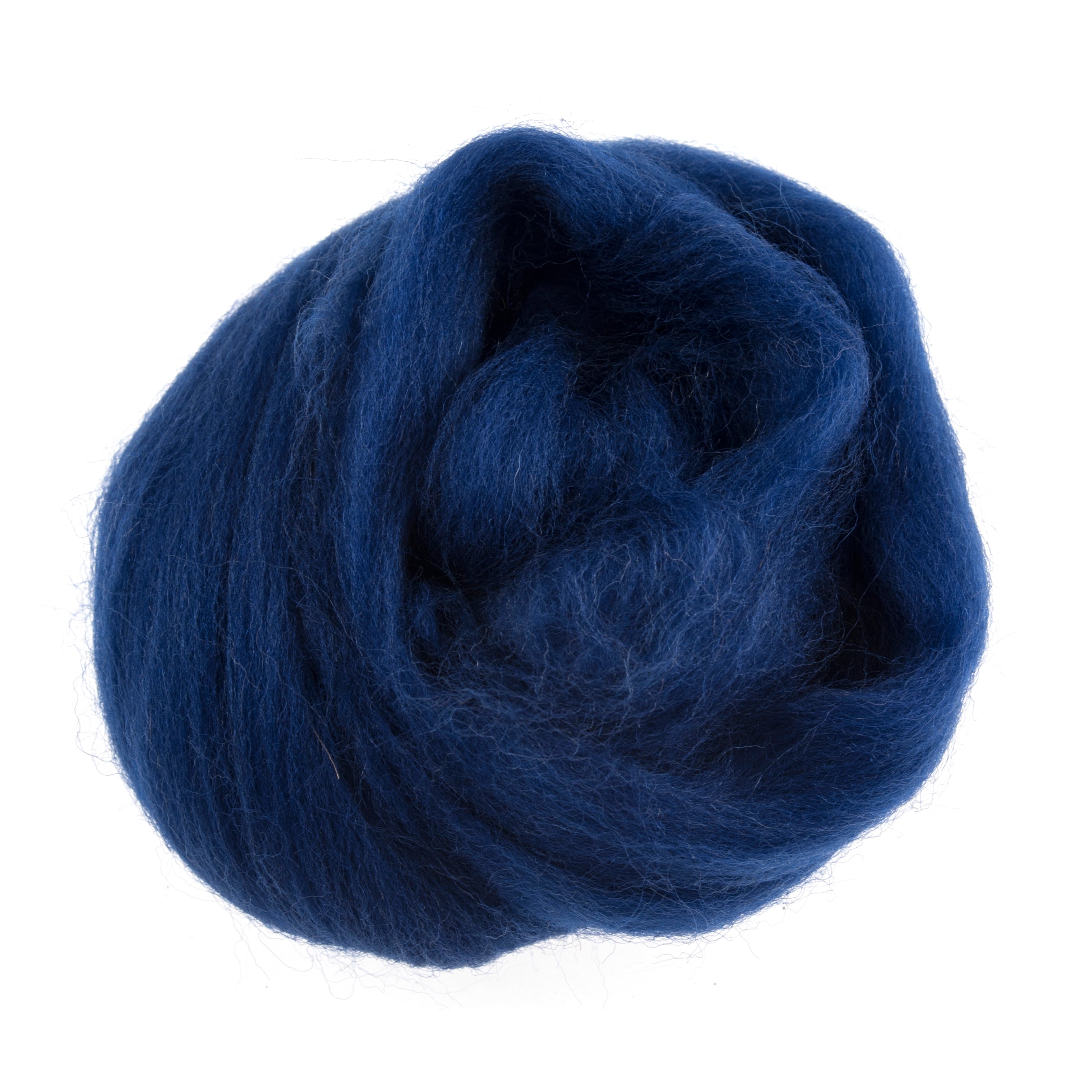 Natural Wool Roving: 10g: Sapphire