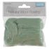 Natural Wool Roving: 10g: Mint Green