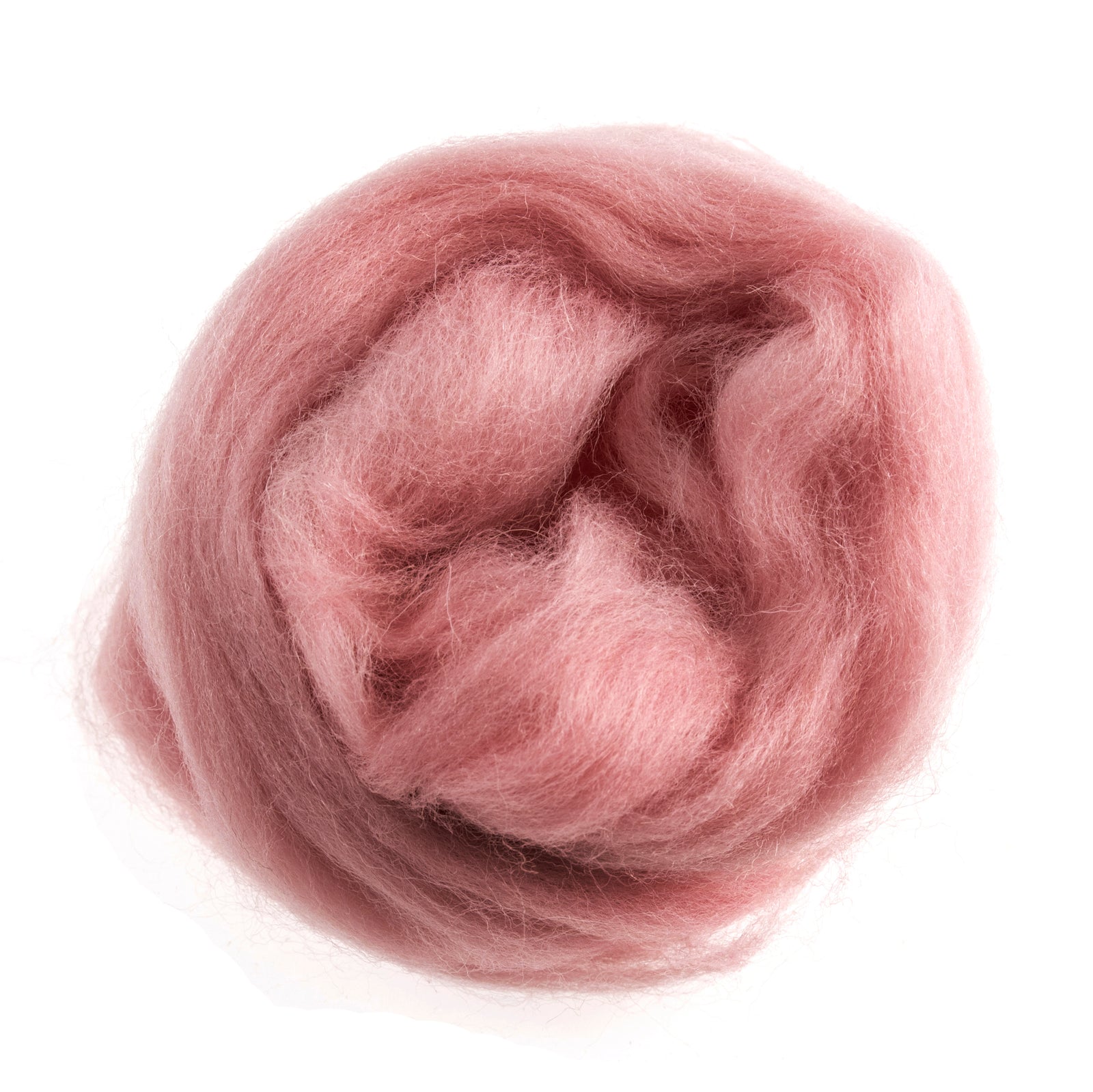 Natural Wool Roving: 10g: Baby Pink