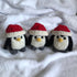 Handmade Needle Felted Penguin with Santa Hat - | Buy Online from The Home Crafters