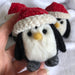 Handmade Needle Felted Penguin with Santa Hat - | Buy Online from The Home Crafters