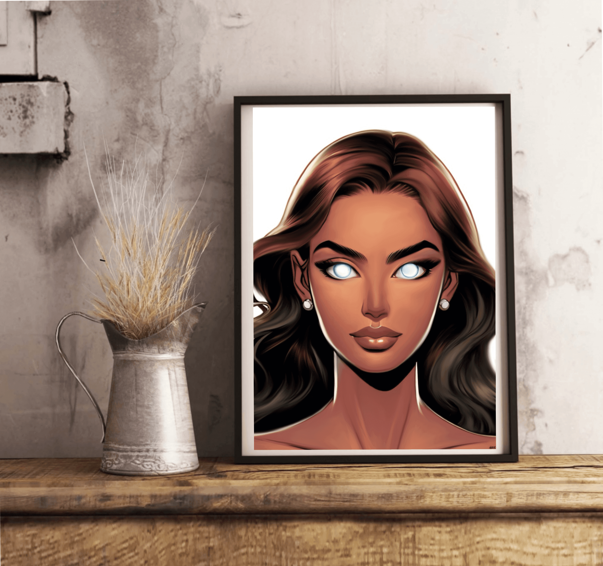 Female Gaze Art Print | Empowering Feminine Wall Decor | Buy Online from The Home Crafters