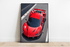 Red Supercar Wall Art | Italian Speed Print for Car Lovers | Buy Online from The Home Crafters