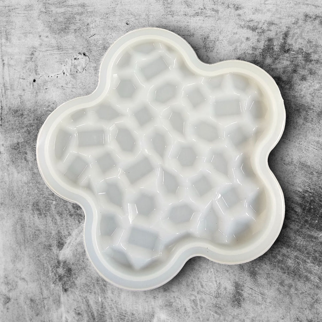 Silicone Mould: Flower Coaster - 11.5cm