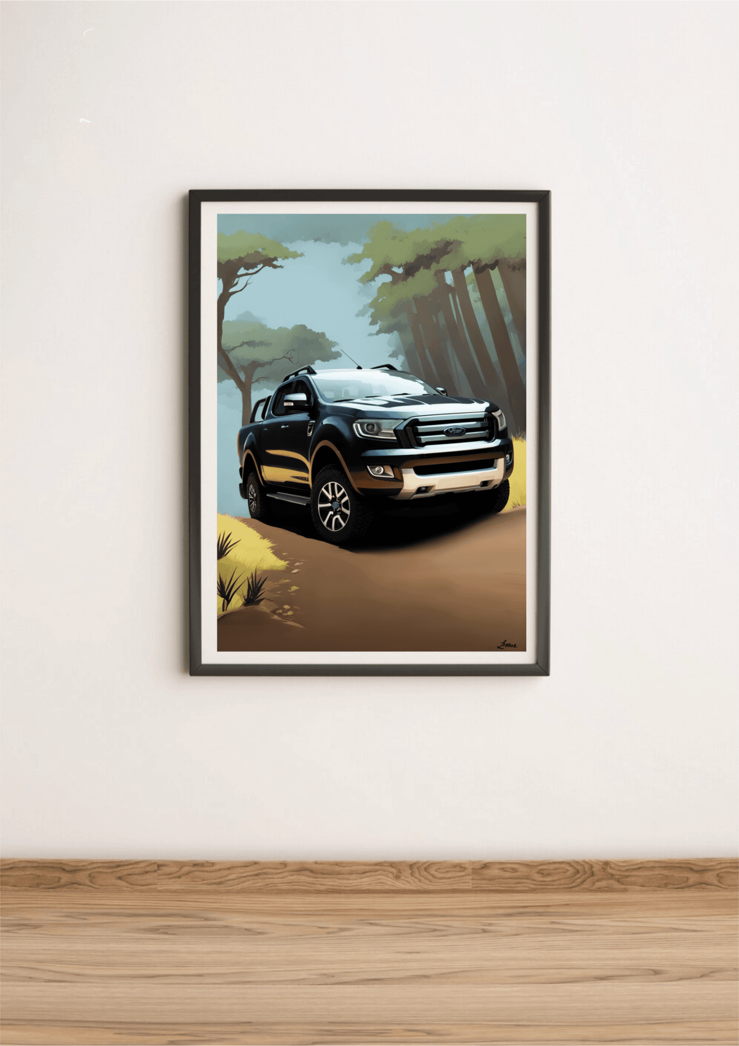Adventure Jungle Car Print | Off - Road Explorer Wall Art | Buy Online from The Home Crafters