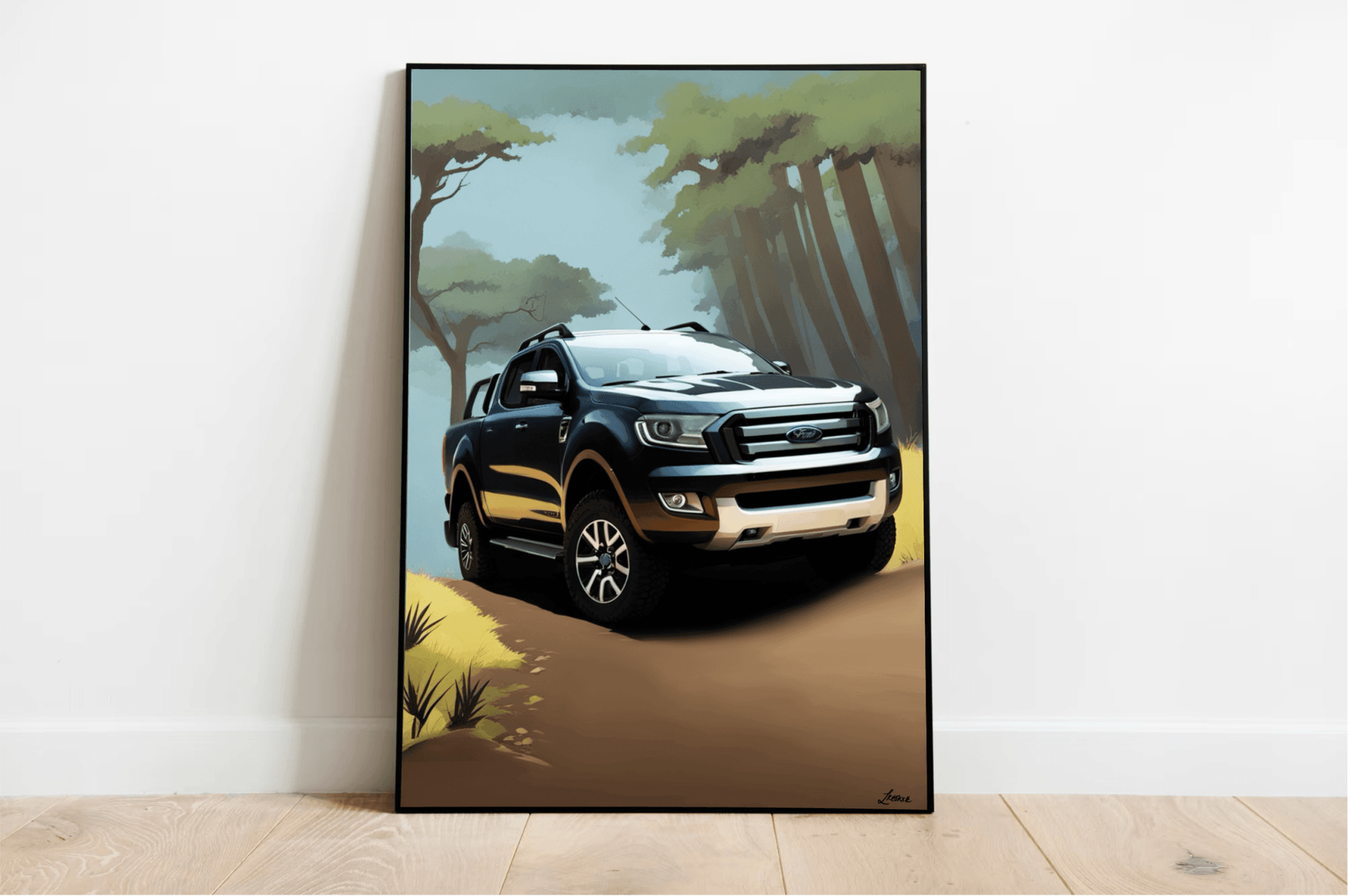 Adventure Jungle Car Print | Off - Road Explorer Wall Art | Buy Online from The Home Crafters