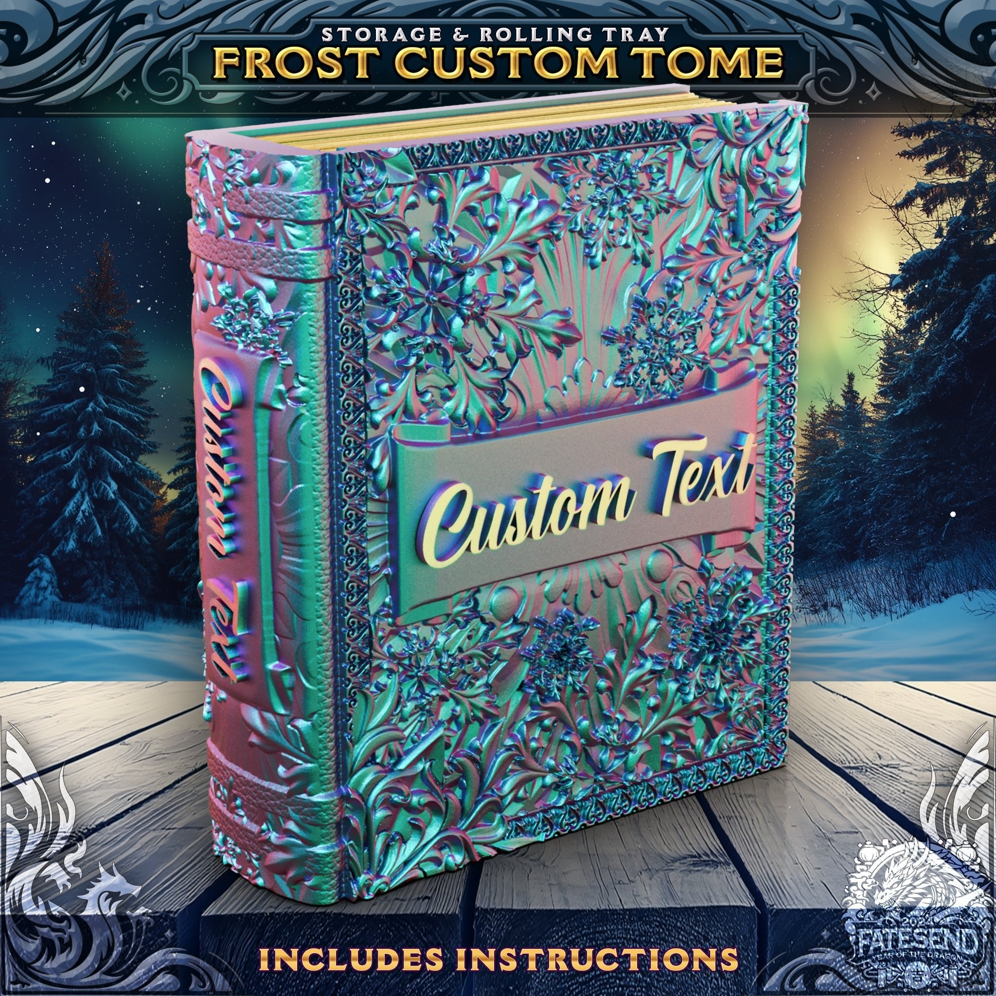 Dungeons and Dragons Tome Storage & Dice Tower | Buy Online from The Home Crafters