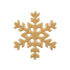 Christmas Buttons: Gold Snowflake - 18mm | Buy Online from The Home Crafters