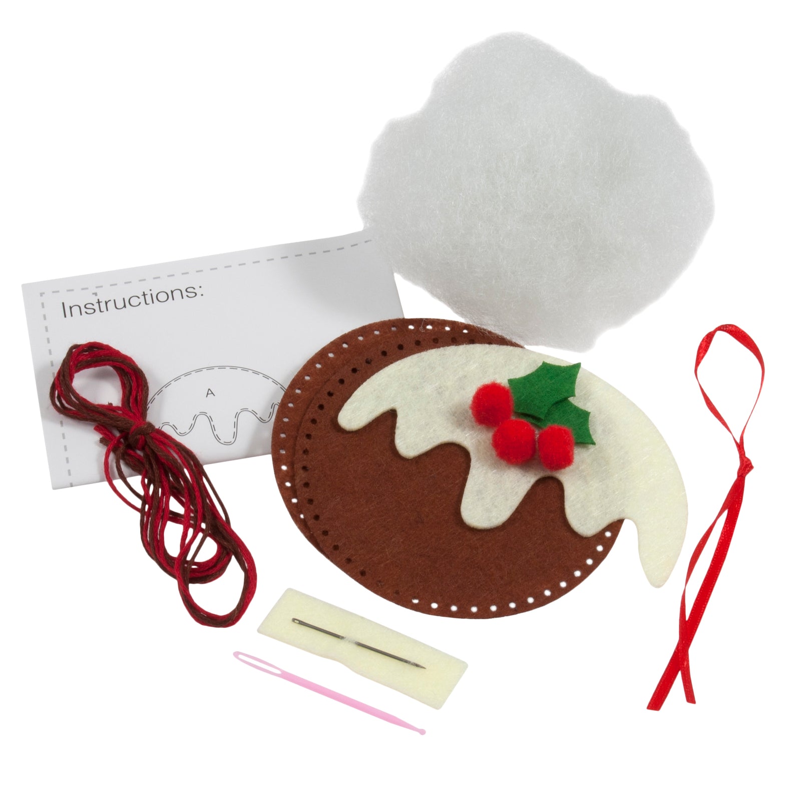 Trimits Felt Decoration Kit: Christmas Pudding | Buy Online from The Home Crafters