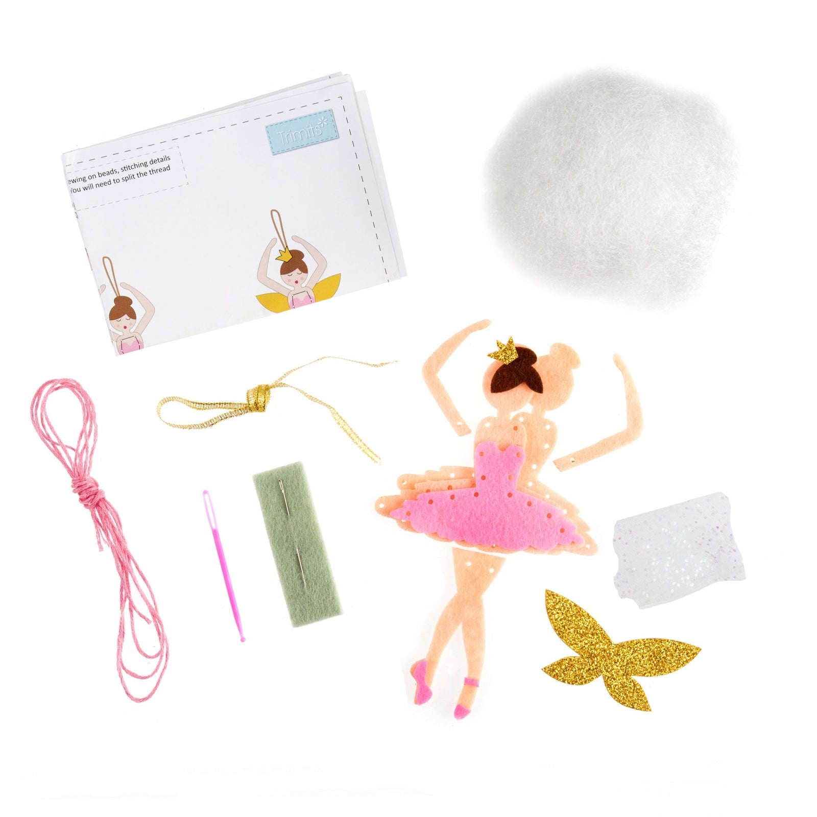 Trimits Felt Decoration Kit: Christmas Sugar Plum Fairy | Buy Online from The Home Crafters