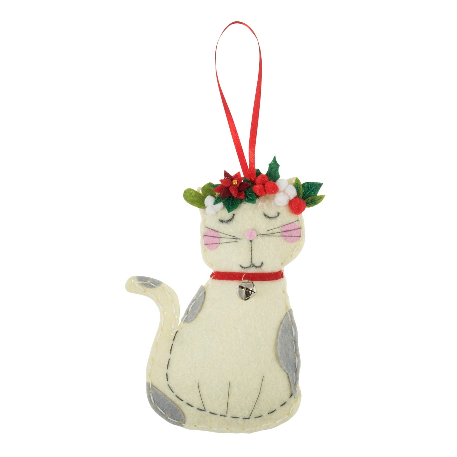 Trimits Felt Decoration Kit: Christmas Cat | Buy Online from The Home Crafters