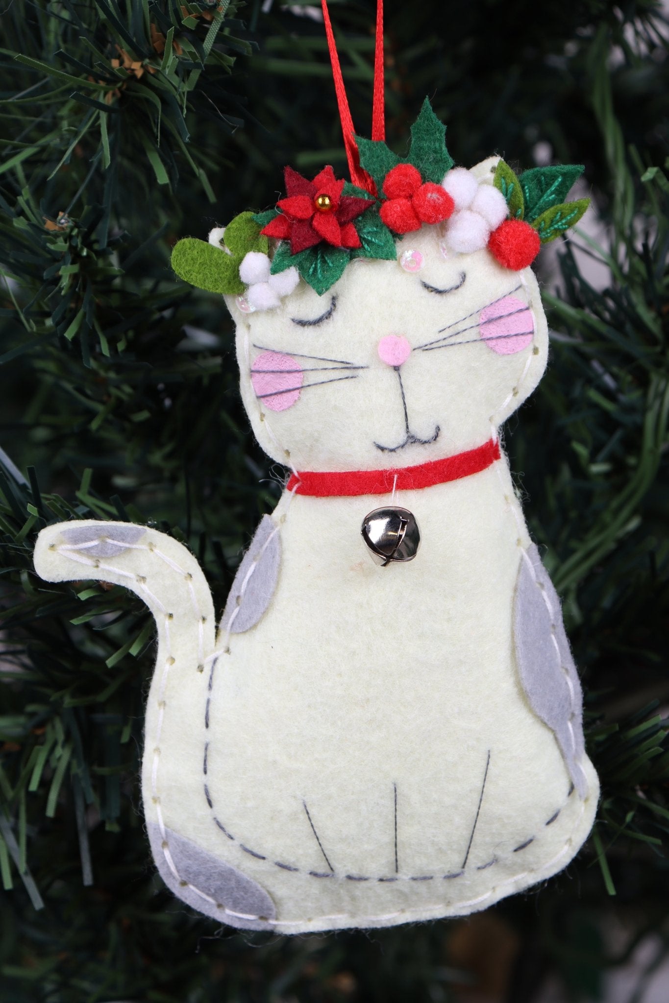 Trimits Felt Decoration Kit: Christmas Cat | Buy Online from The Home Crafters