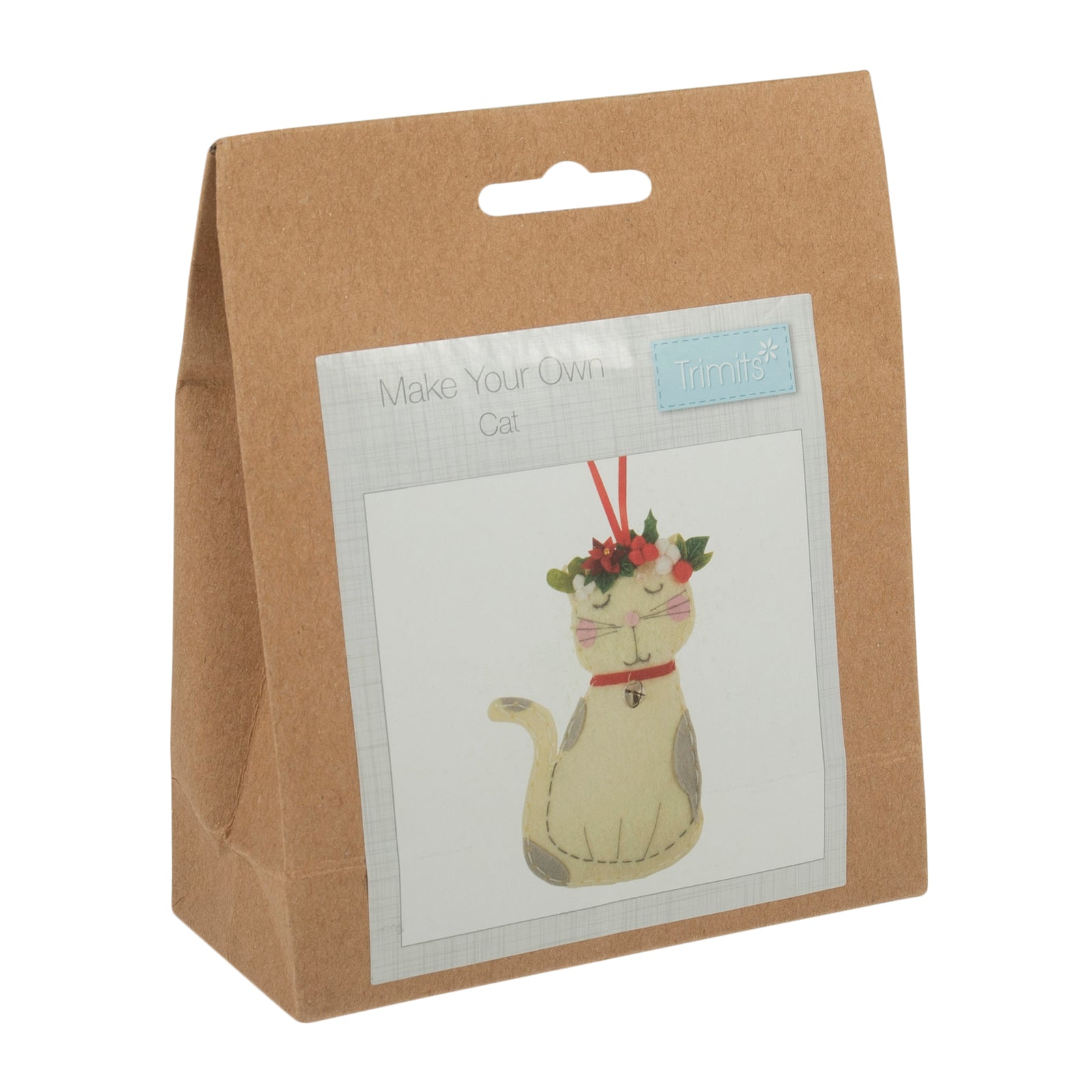 Trimits Felt Decoration Kit: Christmas Cat | Buy Online from The Home Crafters