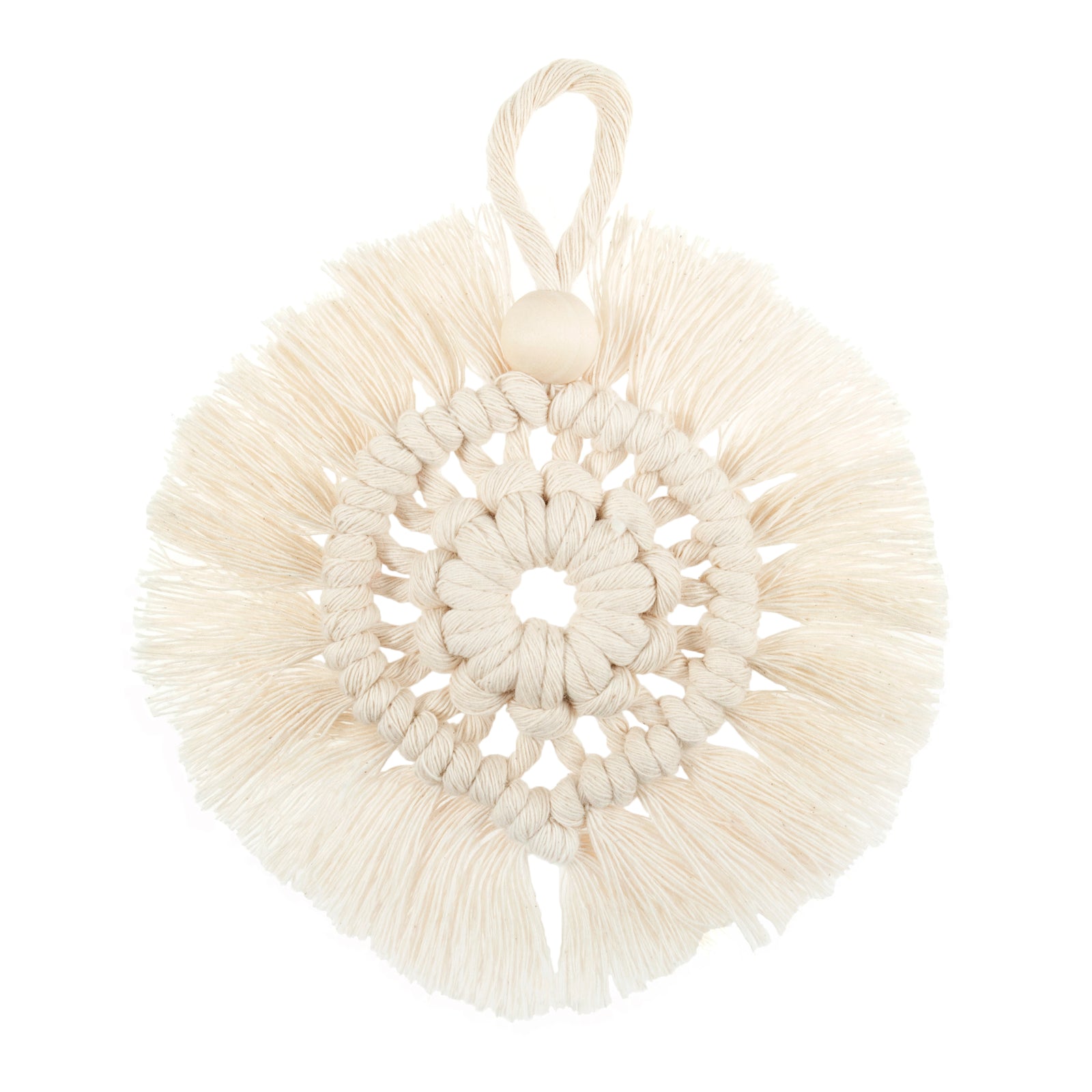 Trimits Macramé Kit: Natural Wreath Decoration