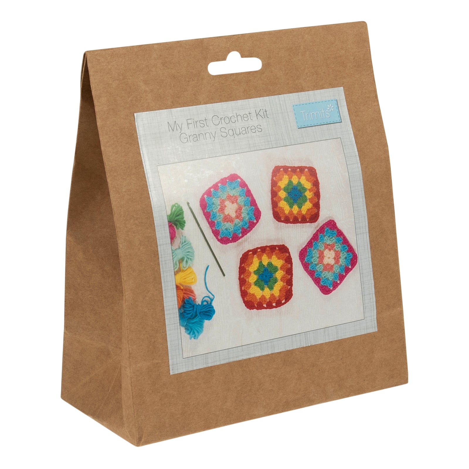 Trimits My First Crochet Kit: Granny Squares | Buy Online from The Home Crafters